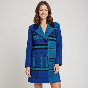 Anthony Mark Hankins Wool Heart Button Artsy Coat Size 1X